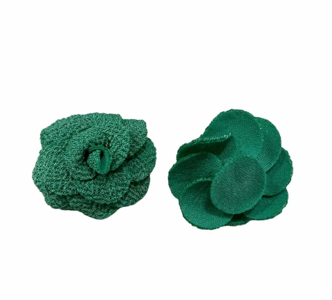 Flor de Tecido - Verde - 4cm - 5un