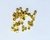Enfeites para Rebitar - Dourado c/ Strass - 10MM