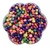 Miçanga Redondo Letras - Multicoloridas - 6mm - loja online