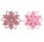 Cabedais Flor c/ Strass - Pétalas Vazadas - 7cm - 2 Unidades - Arte & Strass Aviamentos