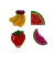 Aplique - Frutas Glitter - Tamanho G - 2 unidades