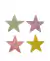 Aplique - Estrela Acrílico Glitter - 4cm - 2 unidades