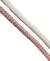 Tira de Strass Meia Cana - Colmeia Mesclado Pink c/ Cristal - 7mm - 1 Metro - comprar online