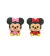 Aplique Emborrachado - Minnie/Mickey Baby - 28x26mm - 2un