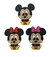 Aplique Emborrachado - Mickey e Minnie Sentados - 2un