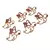 Aplique - Minnie Jóia c/ Strass Rosa/Vermelho - 4cm - 2 unidades na internet