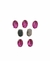 Chatons Engrampados - Oval Base Prata - 20 Und - loja online