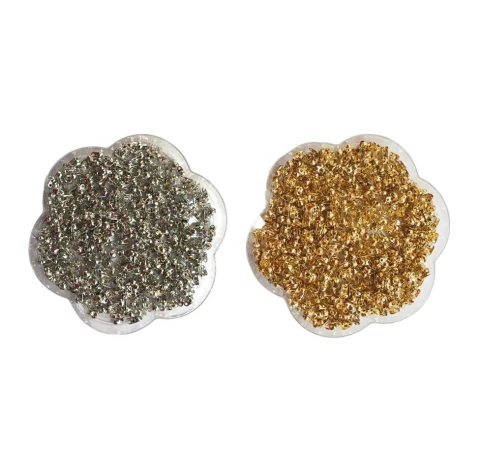 Terminal Tips - Bolinha - Prata / Dourado - 7mm - 10g - comprar online