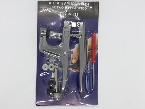 Alicate Aplicador de Botão de Plástico