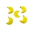 Aplique Emborrachado - Bananas FT - 2.5cm - 2un