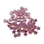 Miçanga - Estrela Rosa Boreal Translucido V5 c/ Furo - 10MM - Pct c/ 50gr