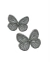 Aplique - Borboletas Bordadas em Voal - 35x40mm - 2 Unidades na internet