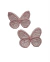 Aplique - Borboletas Bordadas em Voal - 35x40mm - 2 Unidades - Arte & Strass Aviamentos