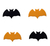 Aplique Halloween - Morcegos Preto e Laranja - 12mm - 10g - comprar online
