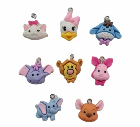 Pingente - Personagens em Resina - 20x24mm - 5un