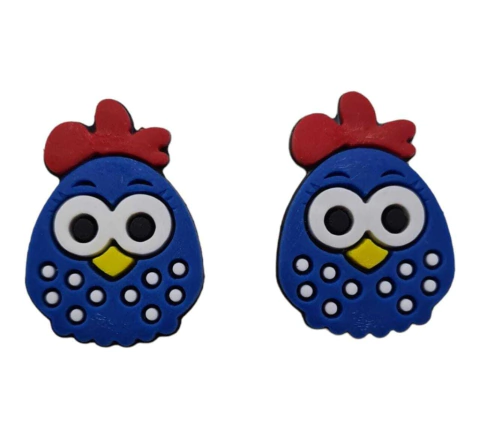 Aplique Emborrachado - Galinha Pintadinha Baby - 25x30mm - 2un