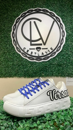 Zapatilla Versace Italics Blanca