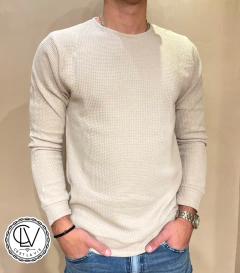 Sweater Panal Premium Beige en internet