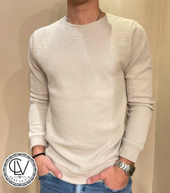 Sweater Panal Premium Beige