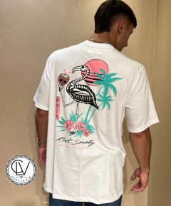 Remera Flamenco Blanca - comprar online