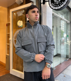 Buzo Anorak Gris