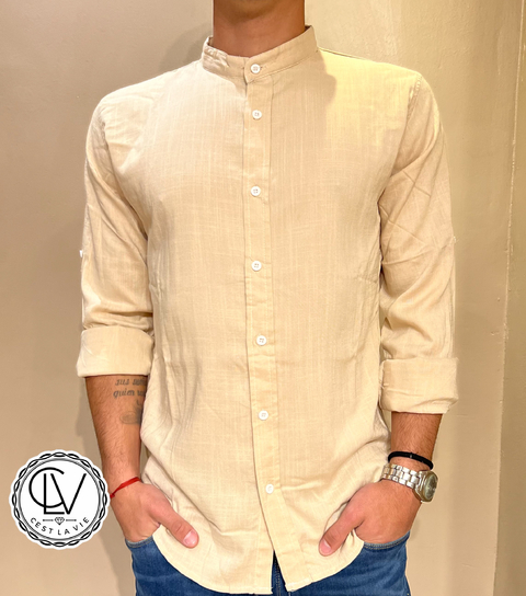 Camisa Galo Beige