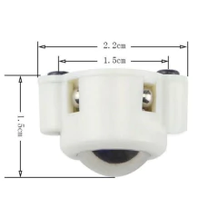 Rueda Loca Acero Soporte Plastico con Rodamientos - comprar online