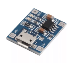 Cargador de Baterías Litio TP4056 microUSB