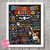 lámina poster pizarra imprimible película Coco 