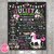 Lámina pizarra imprimible personalizada unicornio