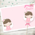 Kit Imprimible Angelita Colores Pastel Bautismo Comunión Bautizo estampita invitacion tarjeta digital nena niña cake topper torta
