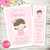 Kit Imprimible Angelita Colores Pastel Bautismo Comunión Bautizo estampita invitacion tarjeta digital nena niña cake topper torta