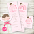 Kit Imprimible arcoiris angelita rosa angel niña nena rosa pastel estampita invitacion tarjeta digital bautismo bautizo comunion