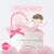 Kit Imprimible arcoiris nordico angelita rosa angel adorno torta cake topper niña nena rosa pastel estampita invitacion tarjeta digital bautismo bautizo comunion