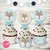 Kit imprimible personalizado ciervito bebé celeste bosque animalitos woodland party bautizo bautismo babyshower baby boy bambi digital golosinas