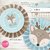 Kit imprimible personalizado ciervito bebé celeste bosque animalitos woodland party bautizo bautismo babyshower baby boy bambi digital golosinas