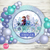 Banner imprimible frozen personalizado circular cumpleaños