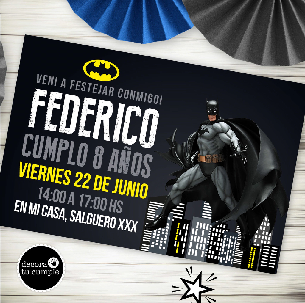 Kit Imprimible Batman black 2