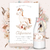 Kit imprimible caballito boho flores acuarela invitacion digital