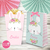 Kit Imprimible conejita pastel rosa verde agua coneja invitacion digital tarjeta