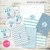 Kit imprimible personalizado elefante viajero globo aerostático cumpleaños bautismo baby shower primer año celeste verde agua varón niño bebé