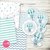 Kit imprimible personalizado elefante viajero globo aerostático cumpleaños bautismo baby shower primer año celeste verde agua varón niño bebé