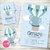 Kit imprimible personalizado elefante viajero globo aerostático cumpleaños bautismo baby shower primer año celeste verde agua varón niño bebé