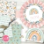 kit imprimible arcoiris nordico boho flores folk rosa personalizado colores pastel cumpleaños fiesta decoracion deco diy rainbow party invitacion digital tarjeta banderines