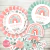 Kit imprimible arcoiris boho nórdico flores rosa salmón invitacion digital rainbow boho party printable