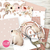 Kit imprimible capybara carpincho arcoiris rosa con flores boho acuarela cumpleaños baby shower bautismo tarjeta invitacion digital papeles digitales adorno torta, cake topper