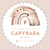 Kit imprimible capybara carpincho arcoiris rosa con flores boho acuarela cumpleaños baby shower bautismo tarjeta invitacion digital papeles digitales adorno torta, cake topper