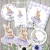 Kit imprimible conejita bailarina acuarela lila flores, cumpleaños conejita, fiesta conejita, conejita, adorno torta, cake topper conejita, bautismo, comunion, baby shower