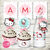 Kit hello kitty pastel cumpleaños invitacion digital gatita kitty birthday