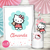 Kit hello kitty pastel cumpleaños invitacion digital gatita kitty birthday